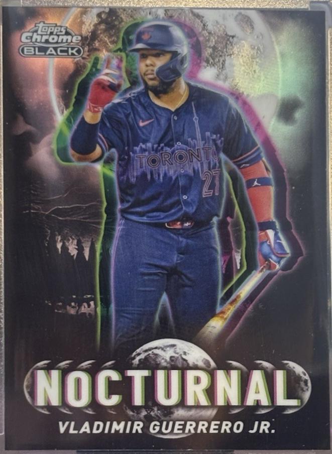 2025 Topps Chrome Black Nocturnal Vladimir Guerrero Jr. #NOC-9 card