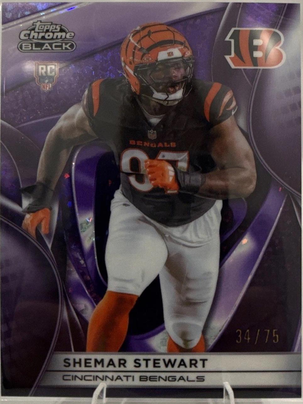 2025 Topps Chrome Black Shemar Stewart [Purple Refractor] #108 card