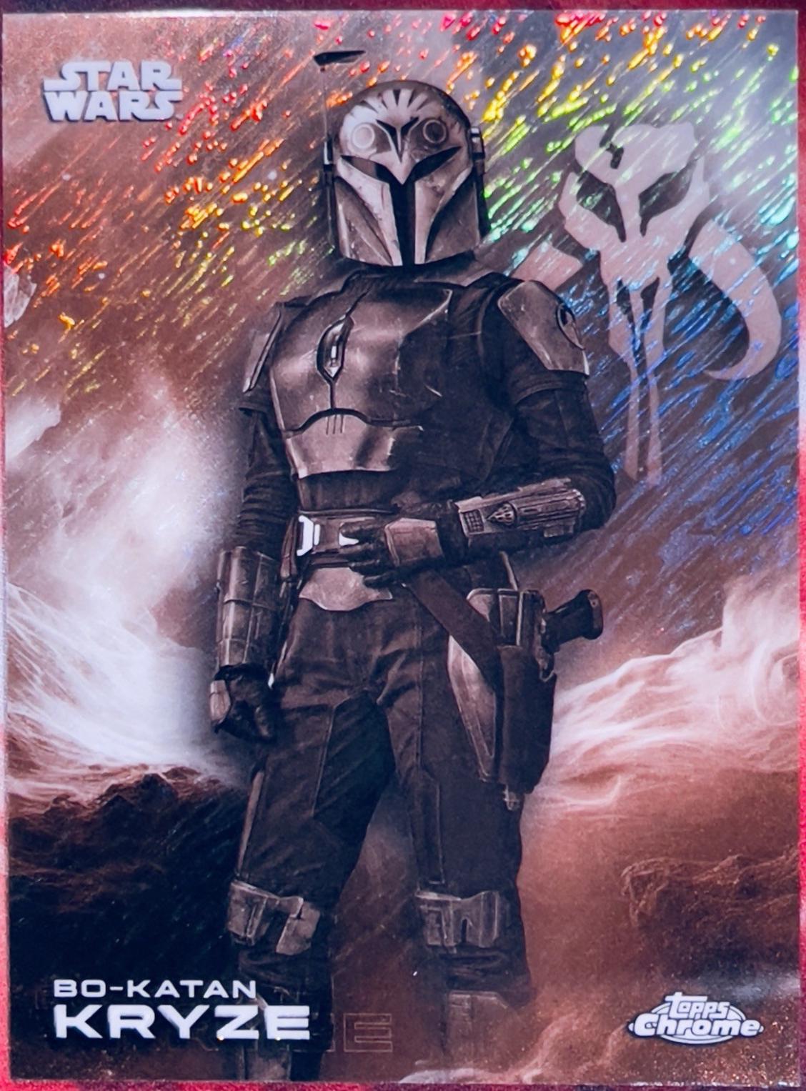 2025 Topps Chrome Bo-Katan Kryze [Black White Shimmer] #10 card