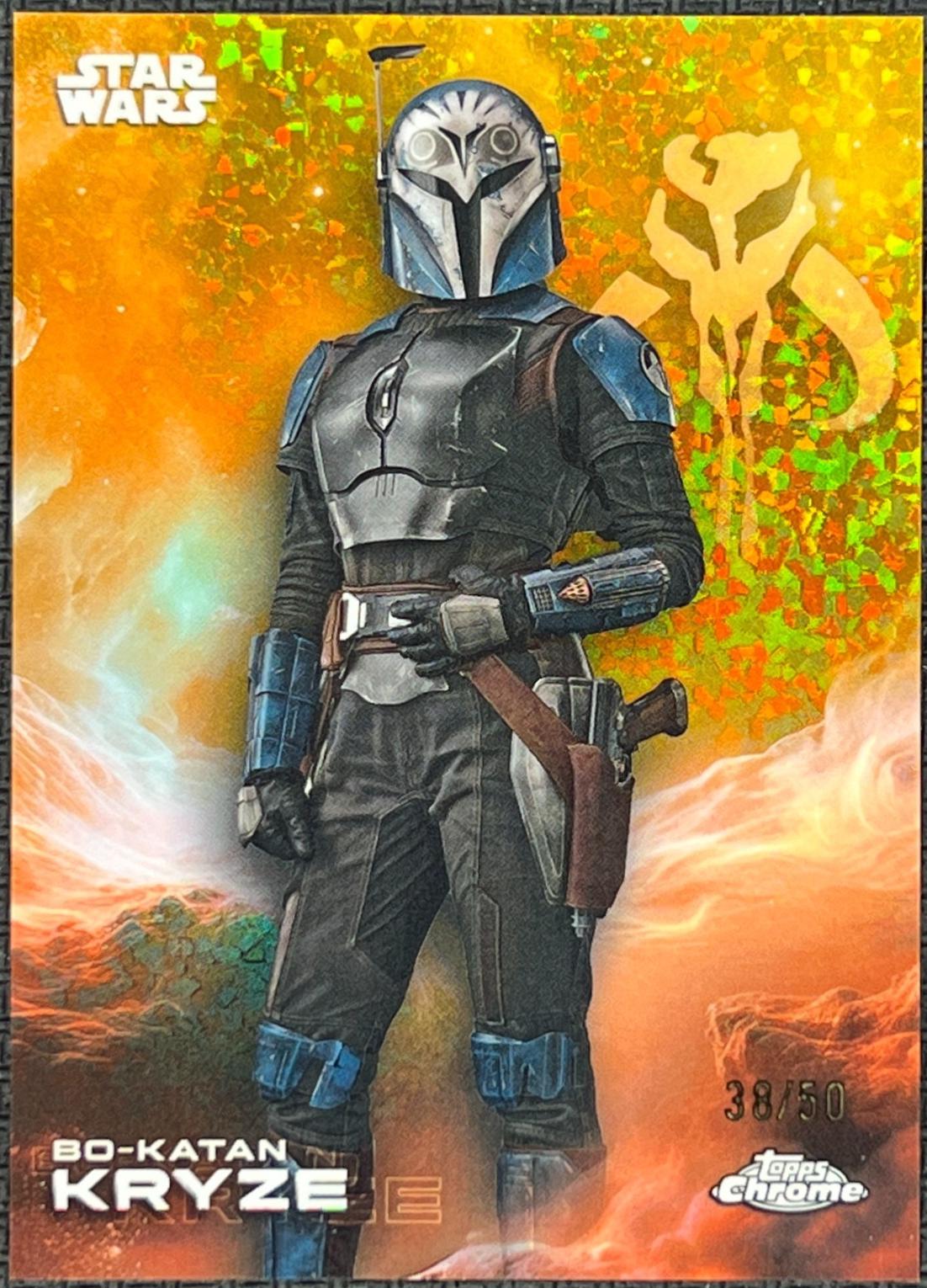 2025 Topps Chrome Bo-Katan Kryze [Gold Mini-Diamonds] #10 card