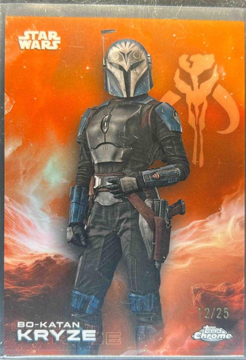 2025 Topps Chrome Bo-Katan Kryze [Orange Orange] #10 card