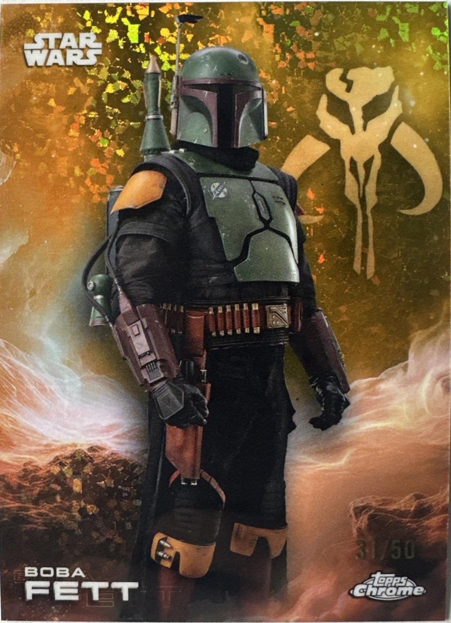 2025 Topps Chrome Boba Fett [Gold Mini-Diamonds] #11 card