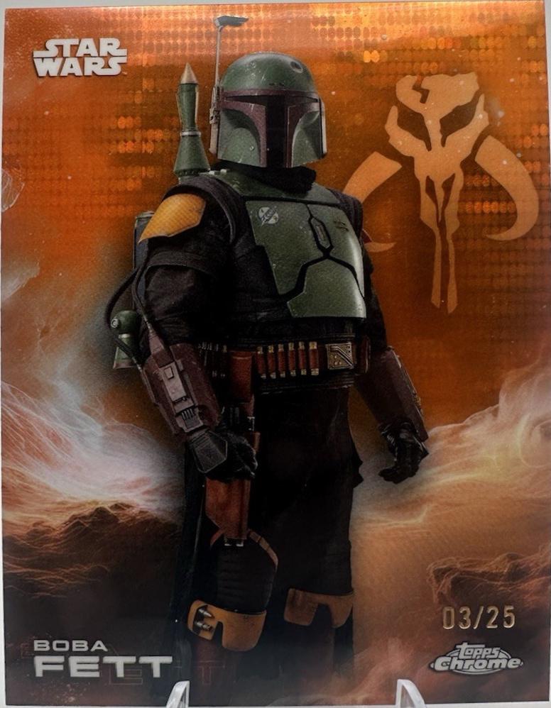 2025 Topps Chrome Boba Fett [Orange Orange] #11 card