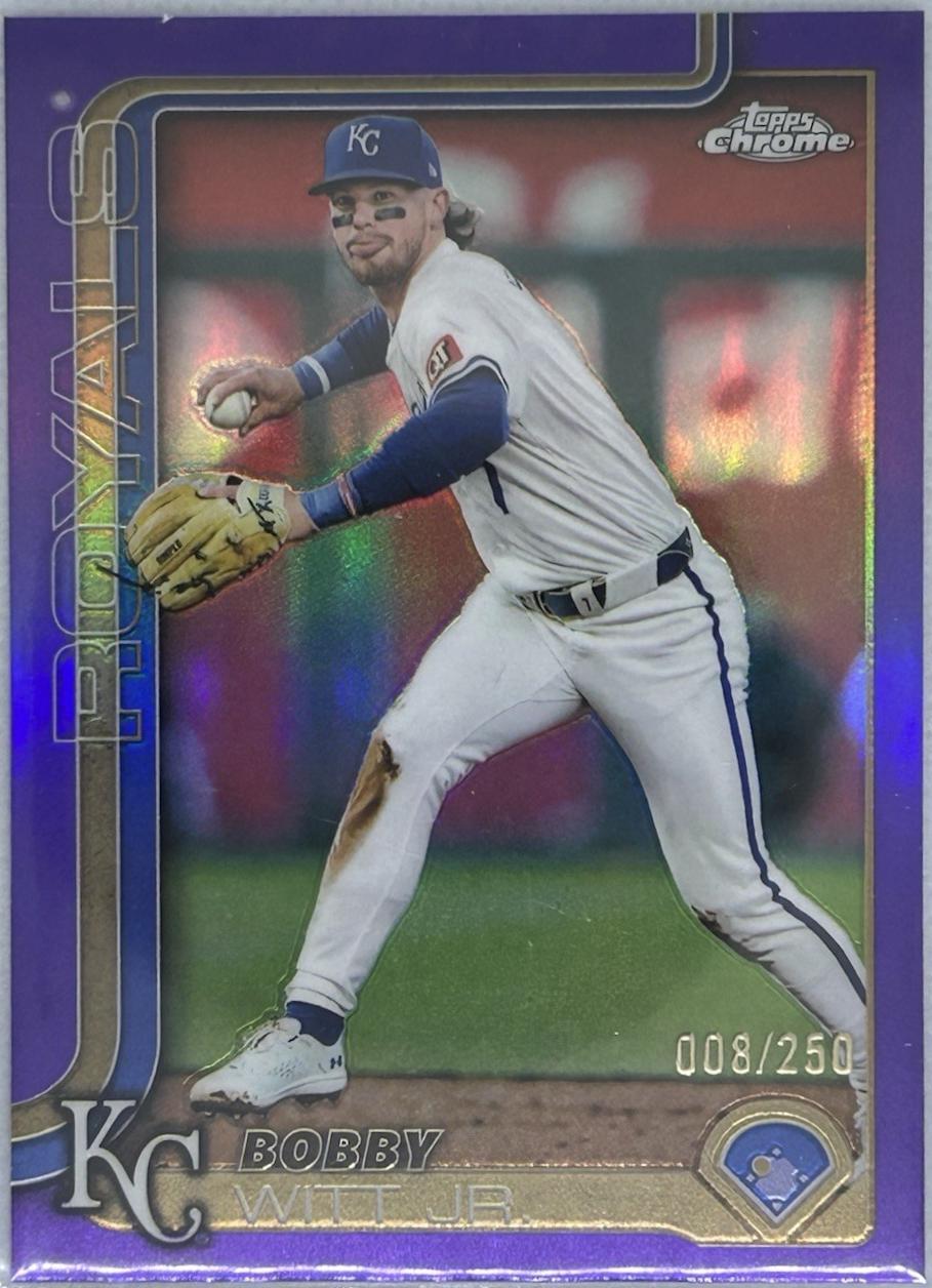 2025 Topps Chrome Bobby Witt Jr. [Purple] #93 card