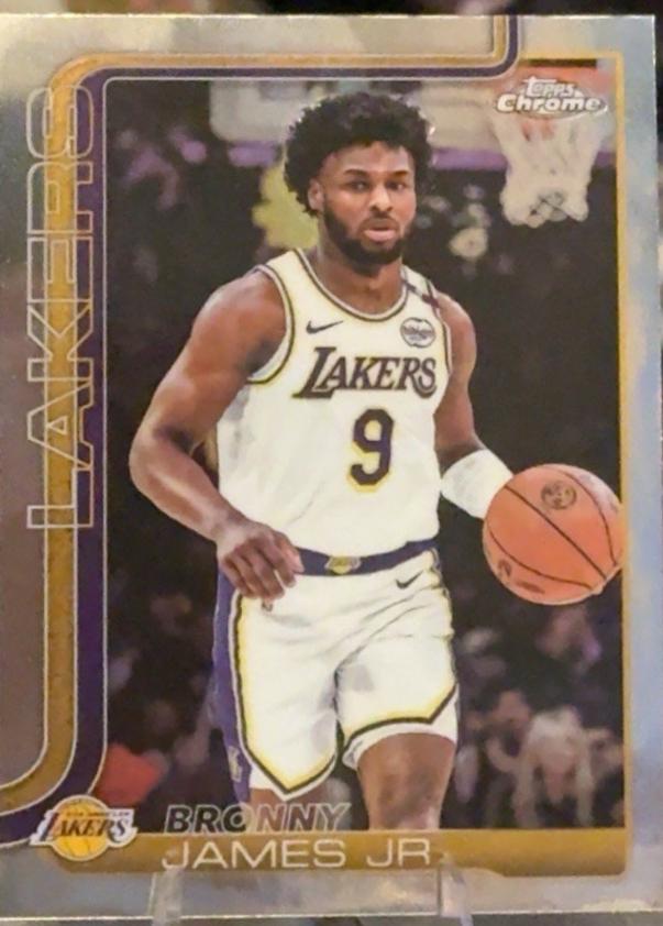 2025 Topps Chrome Bronny James Jr. #182 card
