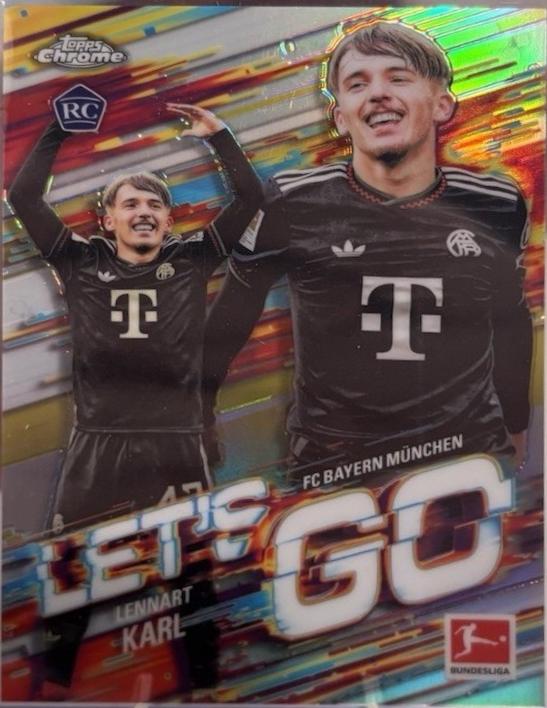 2025 Topps Chrome Bundesliga Let's Go Lennart Karl #LG-4 card
