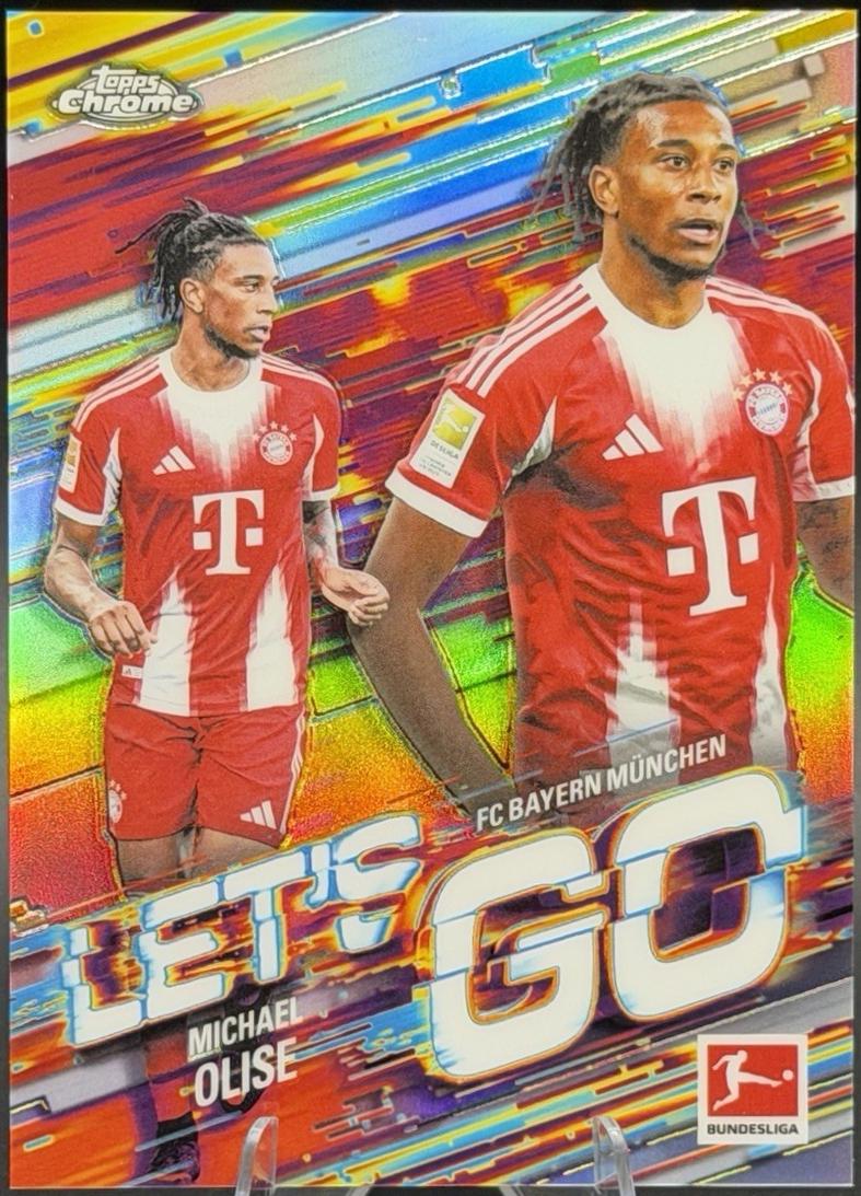 2025 Topps Chrome Bundesliga Let's Go Michael Olise #LG-7 card
