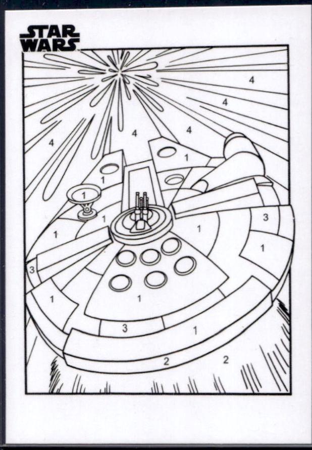 2025 Topps Chrome By the Number Millennium Falcon #CP-17 card