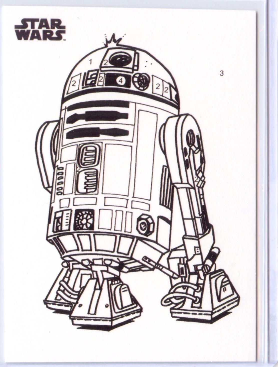 2025 Topps Chrome By the Number R2-D2 #CP-1 card