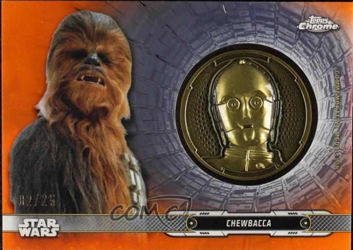 2025 Topps Chrome C-3PO [Orange Orange] #13 card