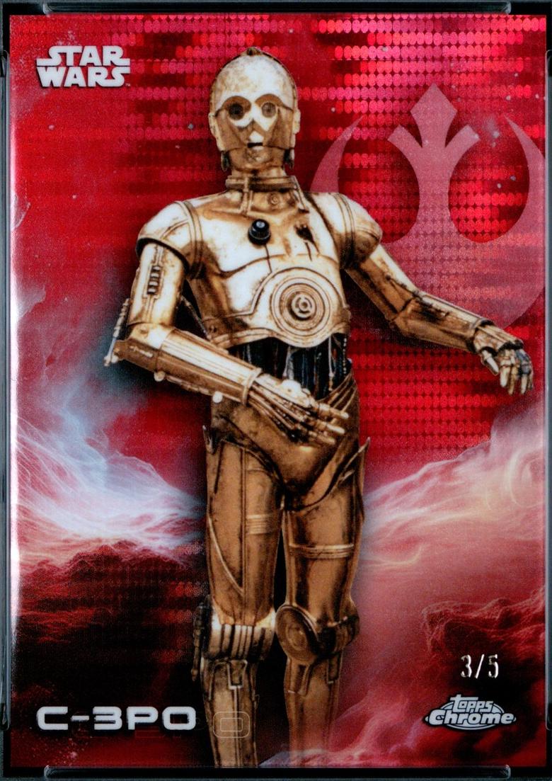 2025 Topps Chrome C-3PO [Red Pulsar] #13 card