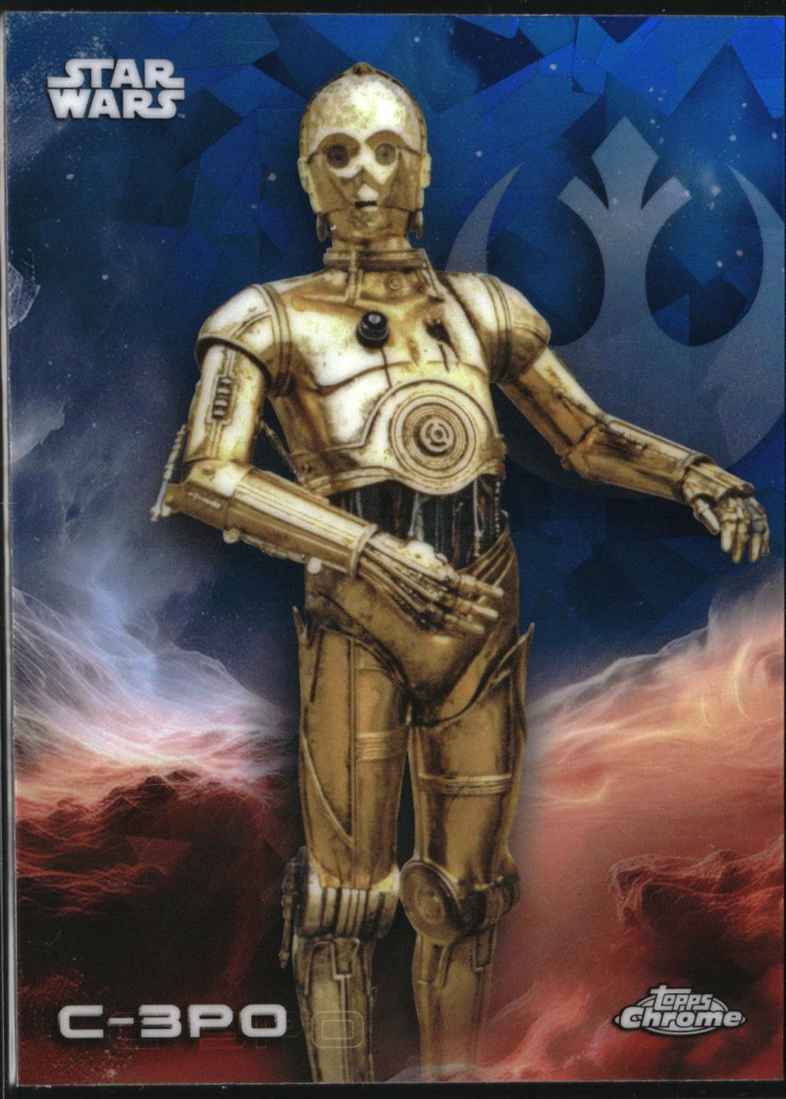 2025 Topps Chrome C-3PO [Sapphire] #13 card