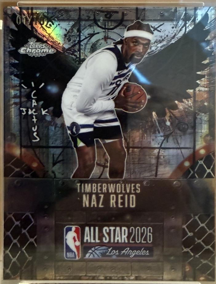 2025 Topps Chrome Cactus Jack X NBA All-Star Game Naz Reid #27 card