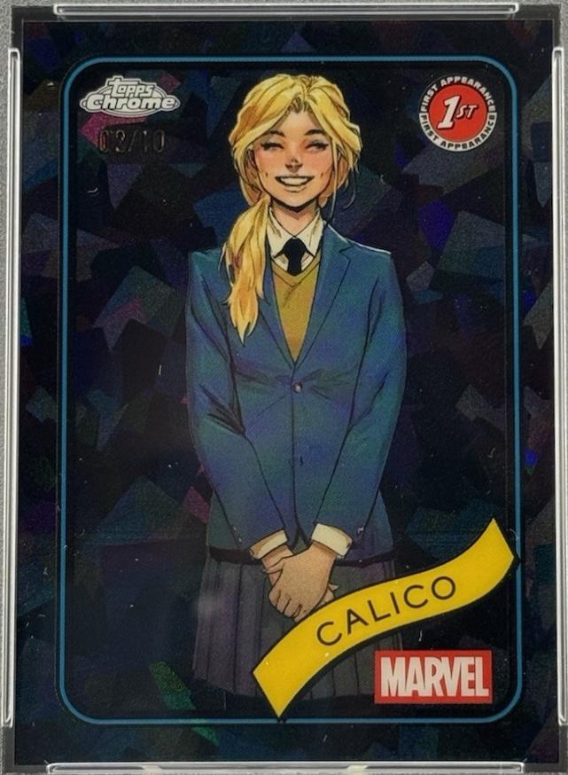 2025 Topps Chrome Calico [Black Sapphire] #67 card