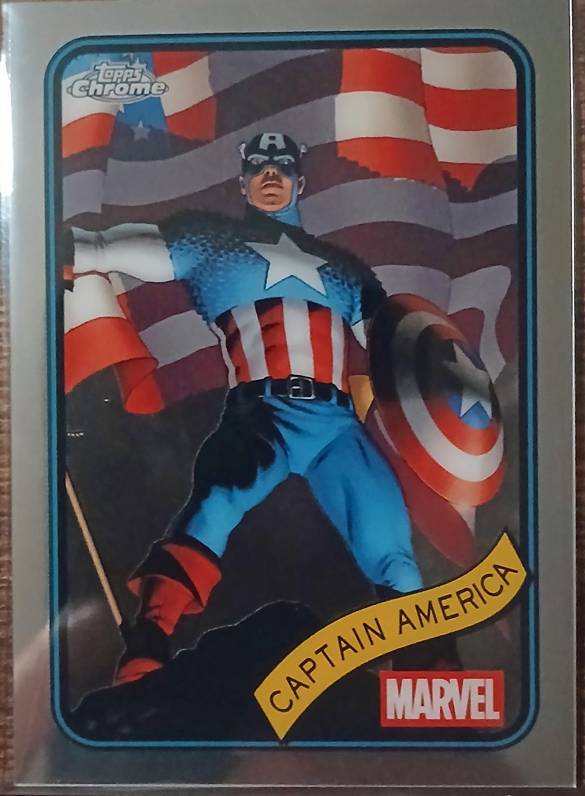 2025 Topps Chrome Captain America #185 card