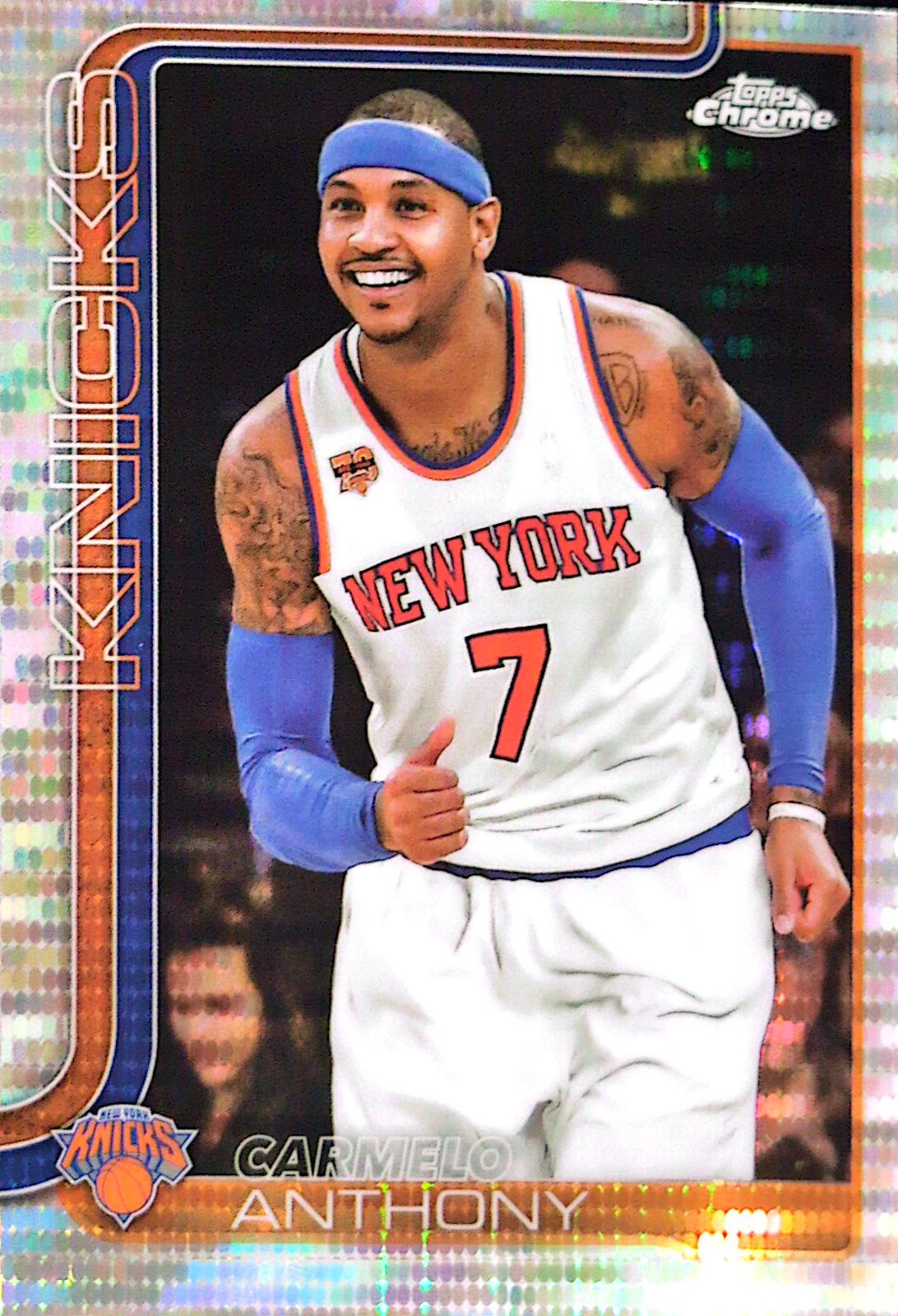 2025 Topps Chrome Carmelo Anthony [Pulsar Refractor] #248 card
