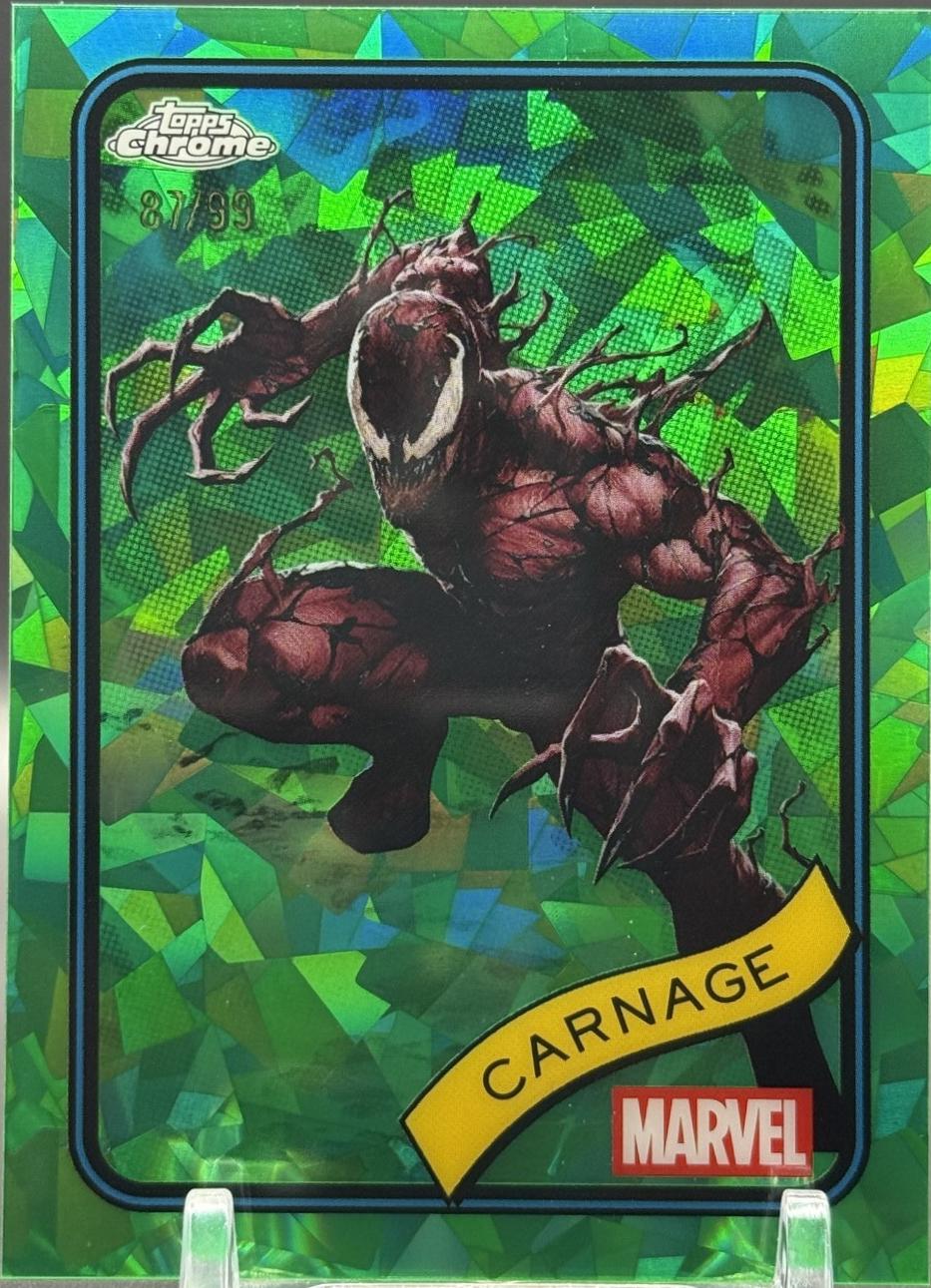 2025 Topps Chrome Carnage [Green Sapphire] #173 card