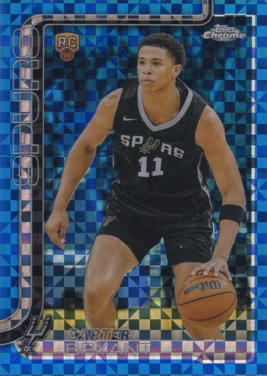 2025 Topps Chrome Carter Bryant [Blue X-Fractor] #264 card