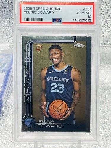 2025 Topps Chrome Cedric Coward #261 card