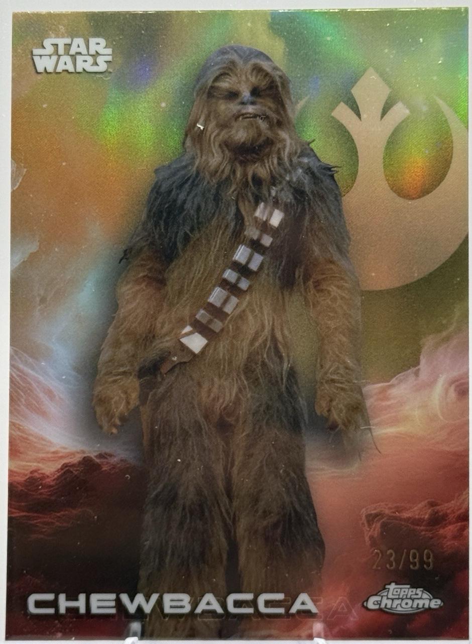 2025 Topps Chrome Chewbacca [Green] #23 card