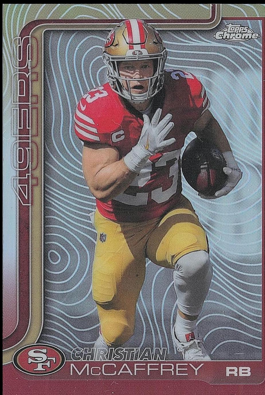 2025 Topps Chrome Christian McCaffrey [Etch Variation] #263 card
