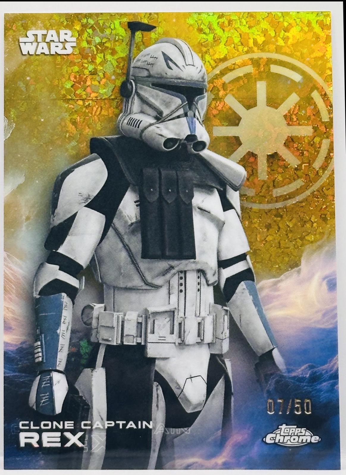2025 Topps Chrome Clone Captain Rex [Gold Mini-Diamonds] #26 card
