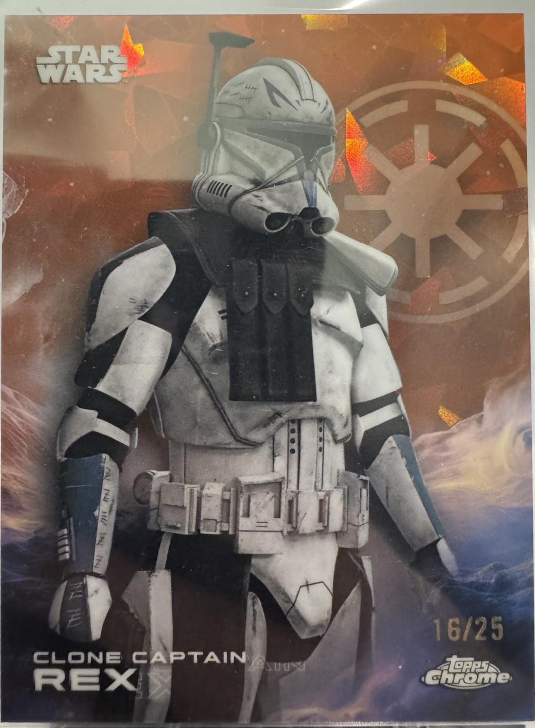 2025 Topps Chrome Clone Captain Rex [Orange Sapphire] #26 card