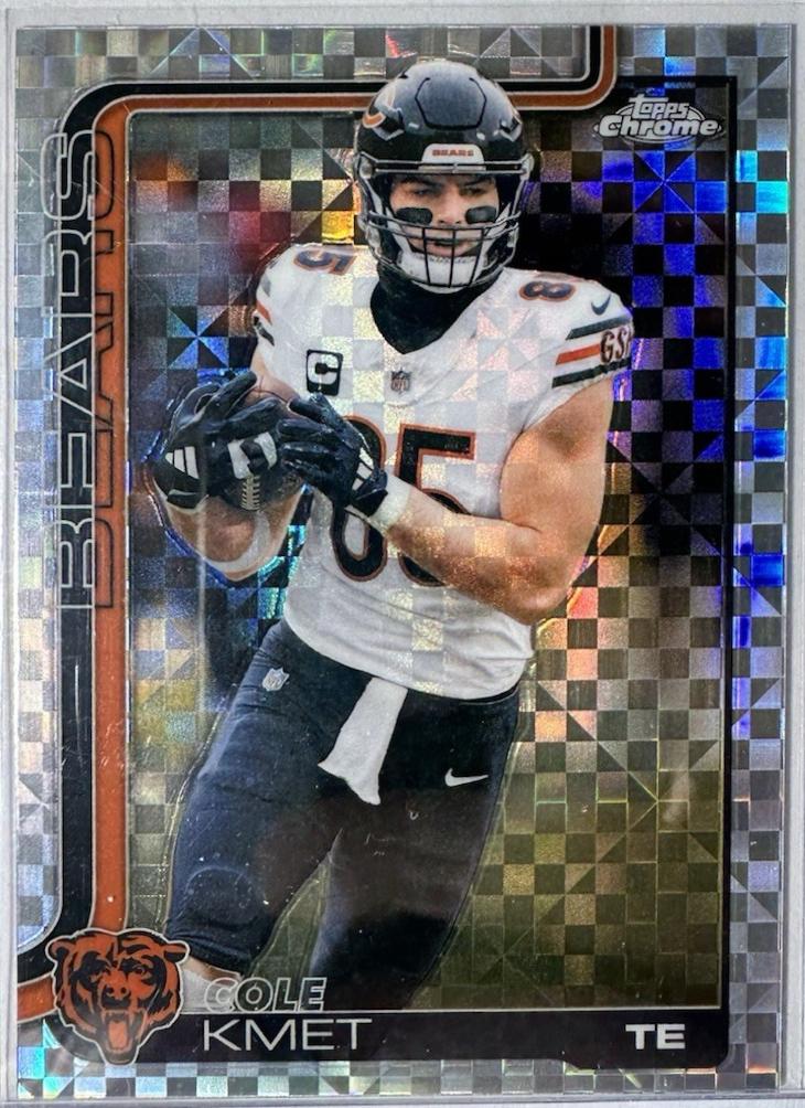 2025 Topps Chrome Cole Kmet [X-Fractor] #51 card