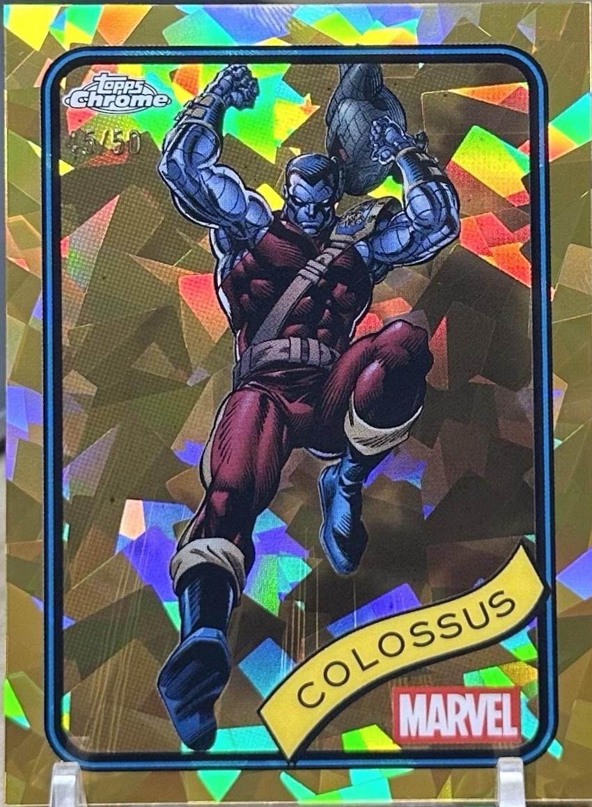 2025 Topps Chrome Colossus [Gold Sapphire] #93 card