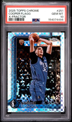 2025 Topps Chrome Cooper Flagg [X-Fractor] #251 card