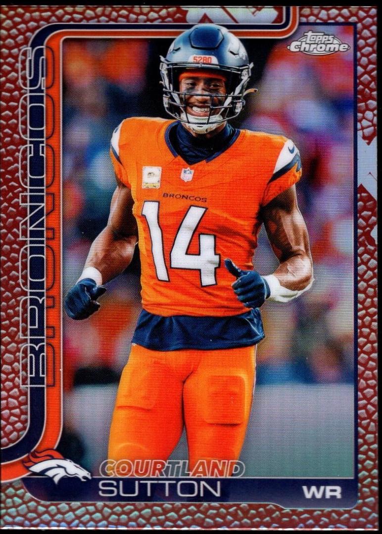 2025 Topps Chrome Courtland Sutton [Leather] #86 card