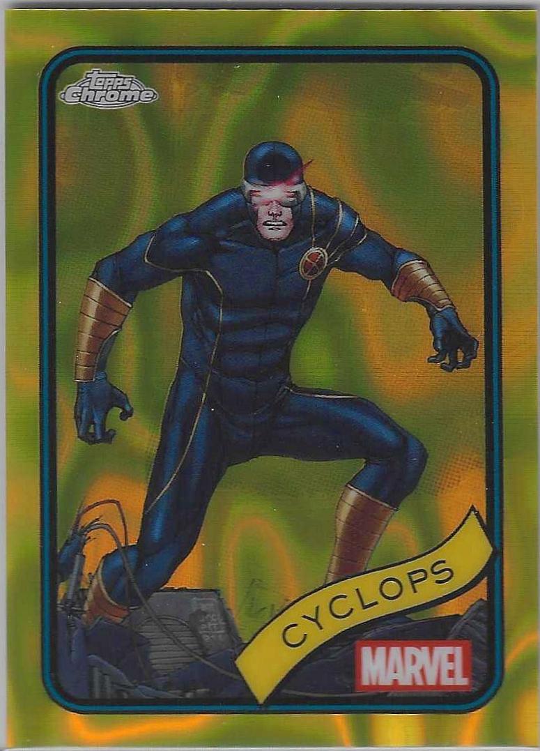 2025 Topps Chrome Cyclops [Yellow Lava] #107 card