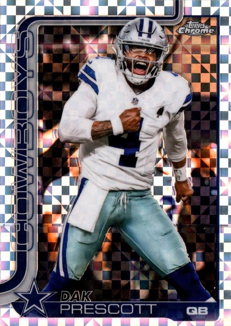 2025 Topps Chrome Dak Prescott [X-Fractor] #79 card