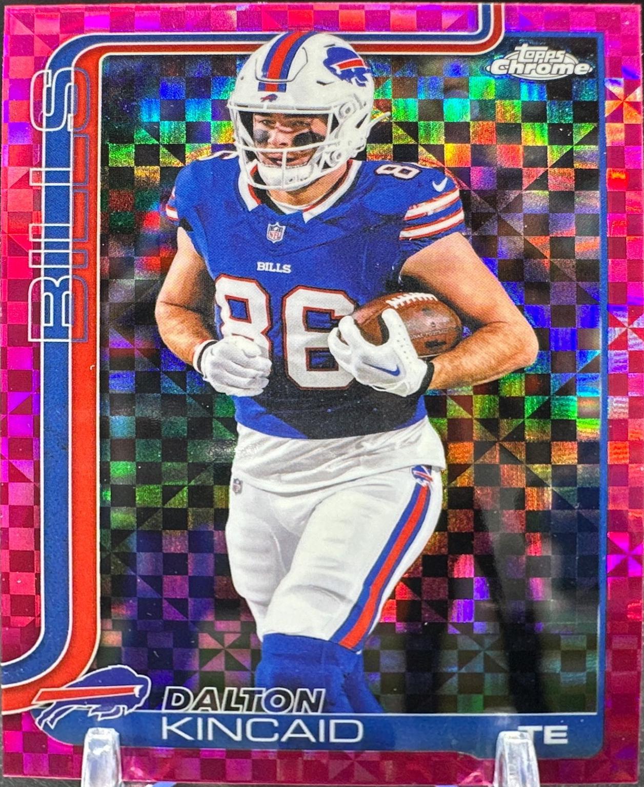 2025 Topps Chrome Dalton Kincaid [X-Fractor Pink] #37 card