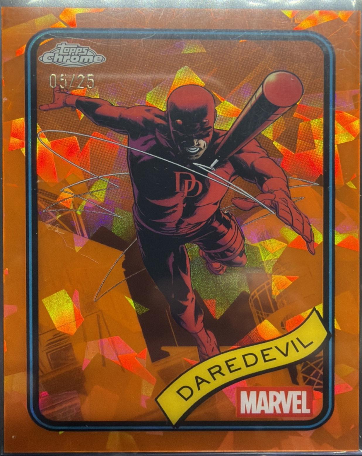 2025 Topps Chrome Daredevil [Orange Sapphire] #97 card