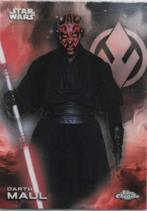 2025 Topps Chrome Darth Maul #28 card