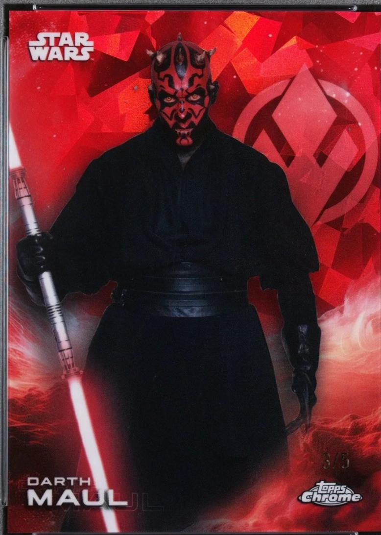 2025 Topps Chrome Darth Maul [Red Sapphire] #28 card