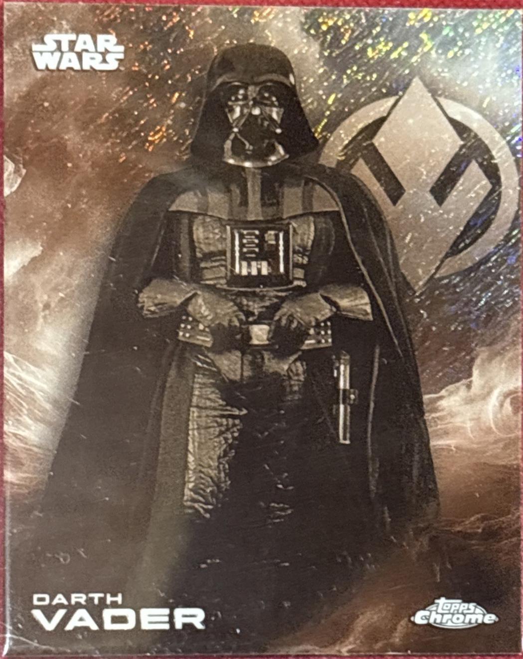 2025 Topps Chrome Darth Vader [Black White Shimmer] #29 card