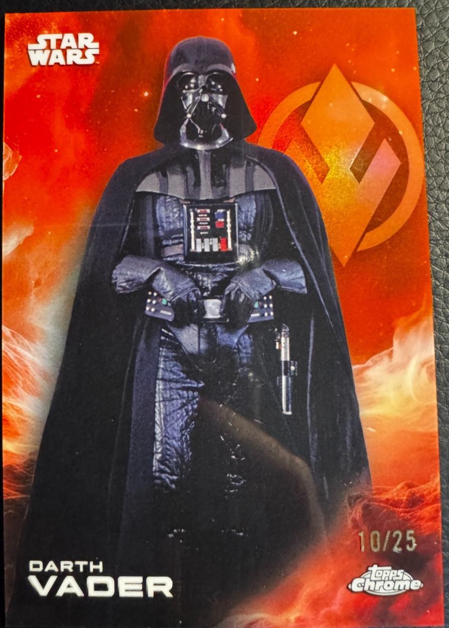 2025 Topps Chrome Darth Vader [Orange Orange] #29 card