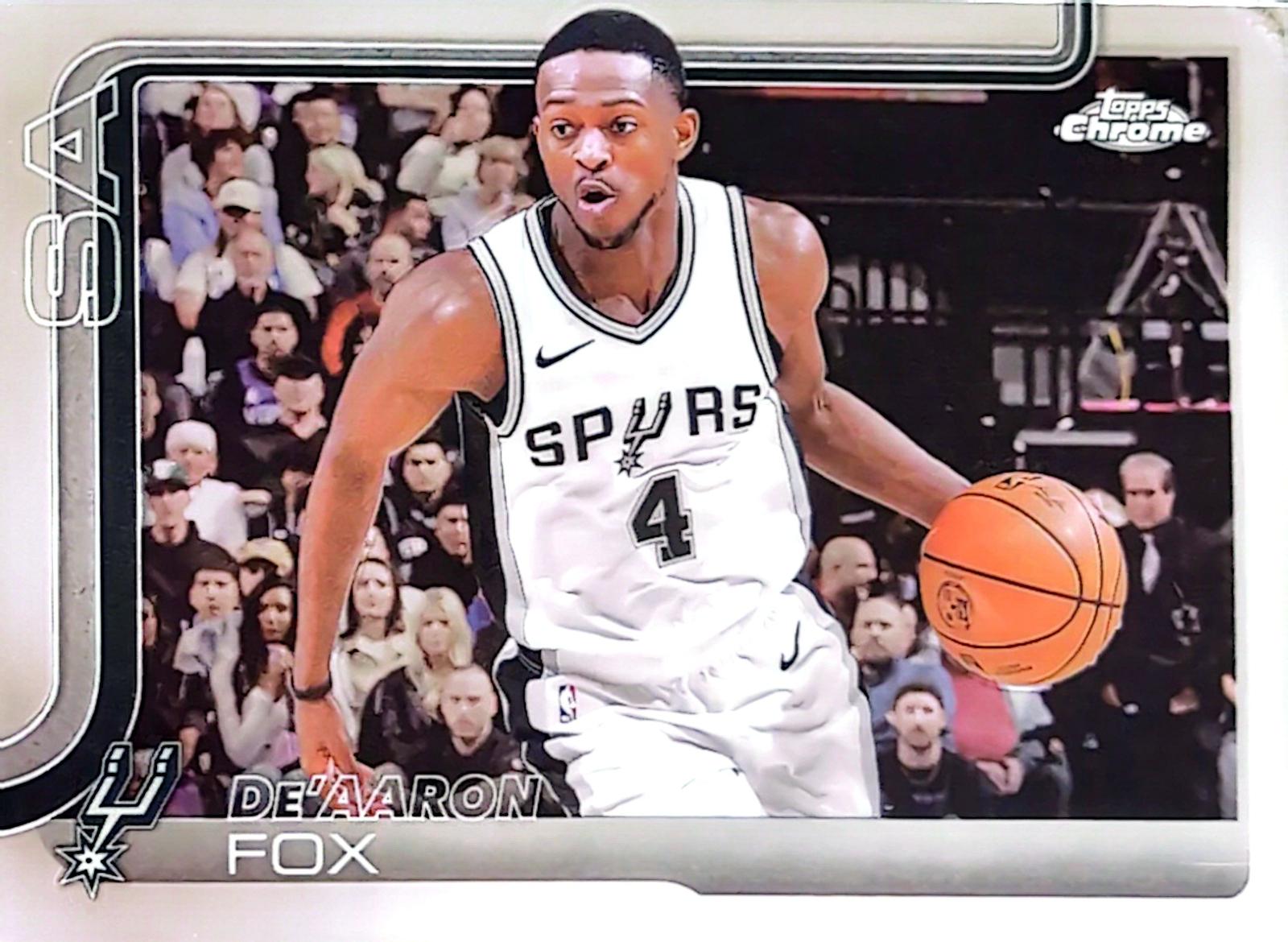 2025 Topps Chrome De'Aaron Fox #233 card