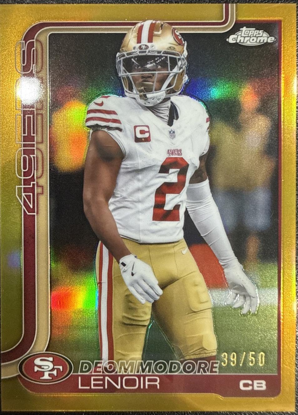 2025 Topps Chrome Deommodore Lenoir [Gold Refractor] #269 card