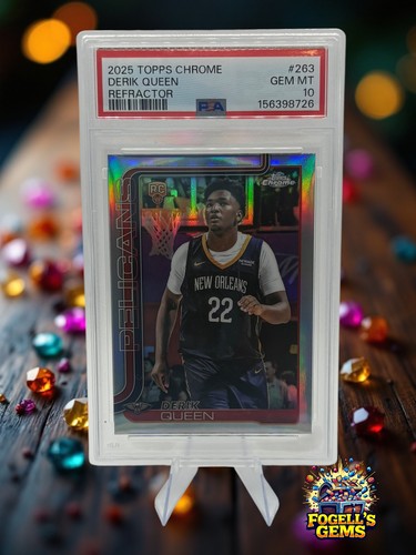 2025 Topps Chrome Derik Queen [Refractor] #263 card