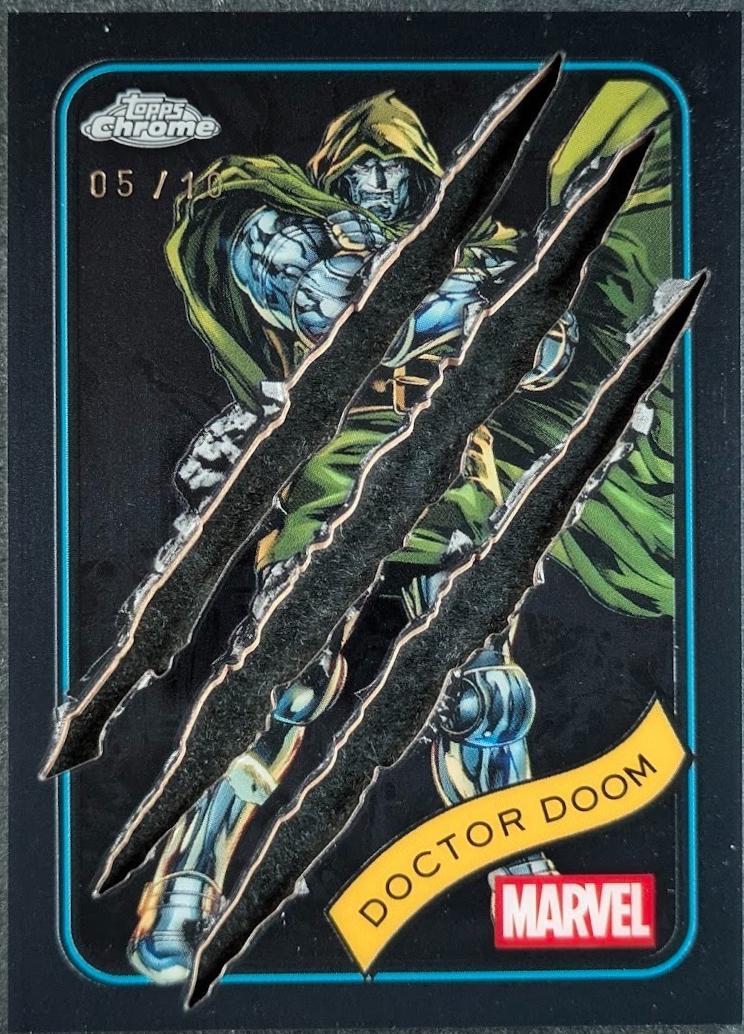 2025 Topps Chrome Doctor Doom [Black Clawed] #148 card