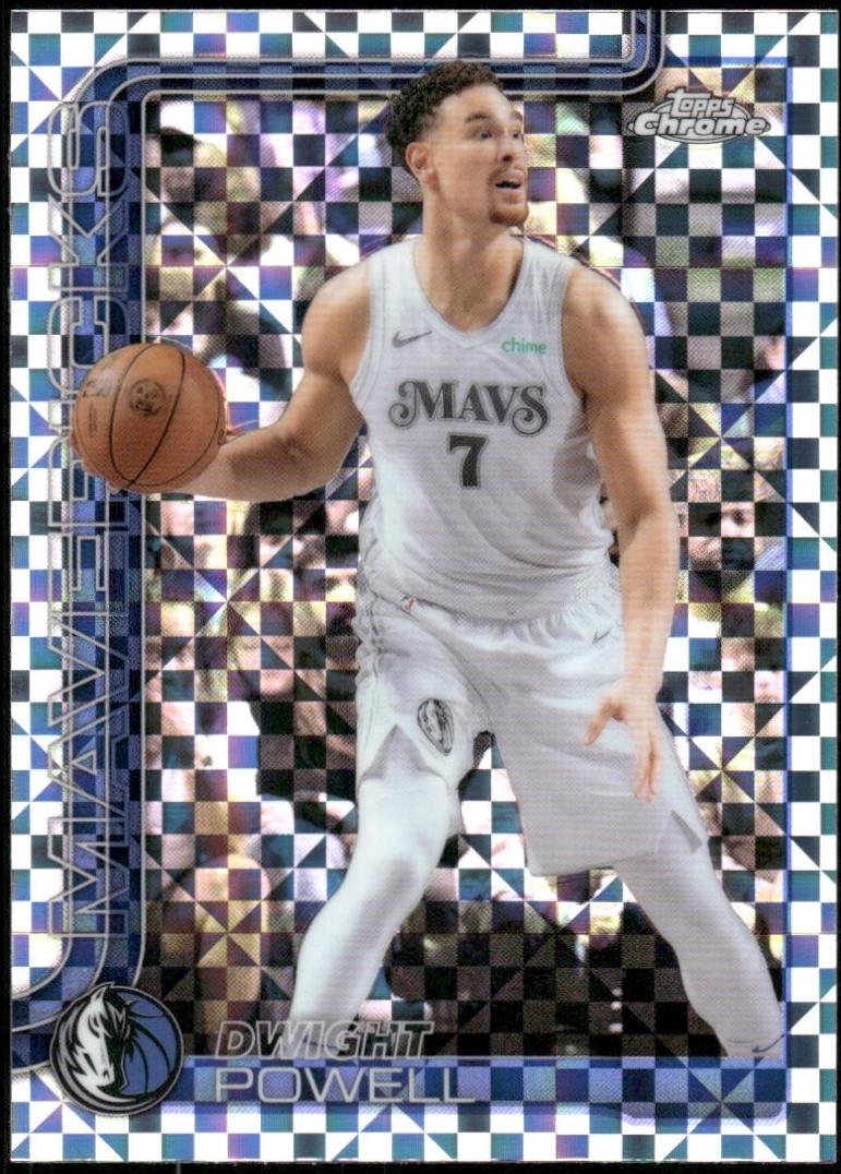 2025 Topps Chrome Dwight Powell [X-Fractor] #223 card