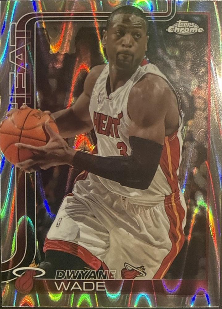 2025 Topps Chrome Dwyane Wade [Basketball Refractor] #241 card