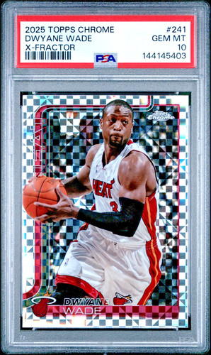 2025 Topps Chrome Dwyane Wade [X-Fractor] #241 card