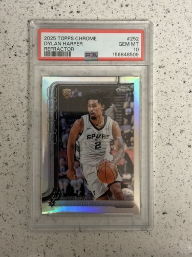 2025 Topps Chrome Dylan Harper [Refractor] #252 card