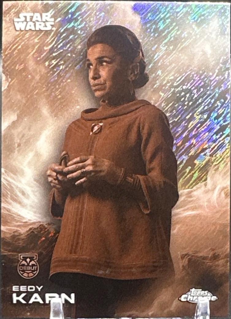 2025 Topps Chrome Eedy Karn  [Black White Shimmer] #36 card