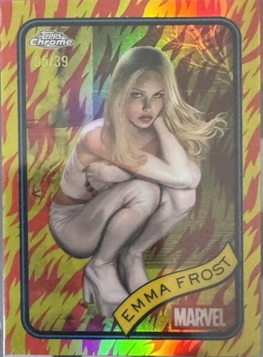 2025 Topps Chrome Emma Frost [Human Torch] #147 card