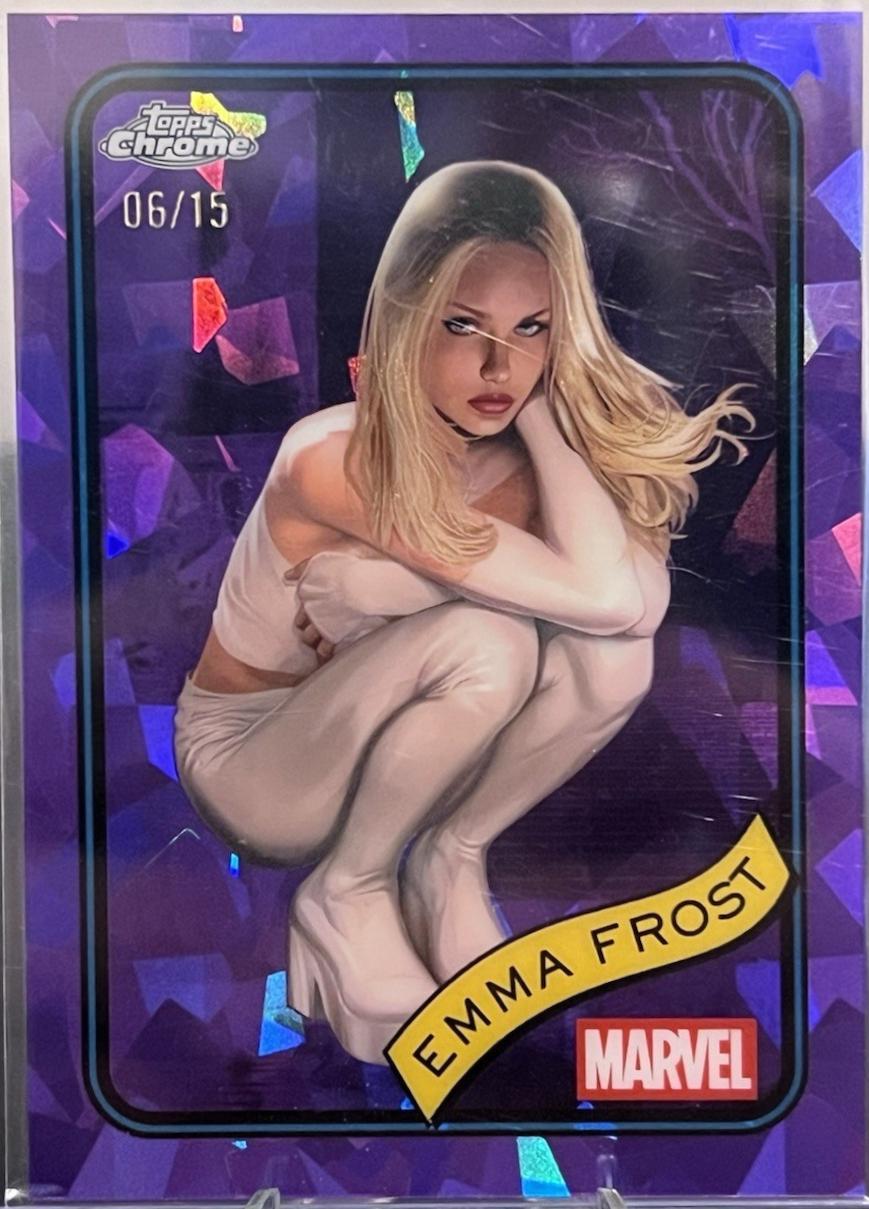 2025 Topps Chrome Emma Frost [Purple Sapphire] #147 card
